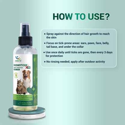 Pet Natural Remedies Nomoticks Xtra Body Spray for Dogs and Cats