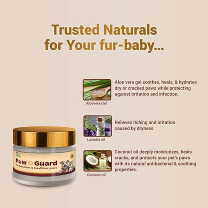 Pet Natural Remedies Paw Guard Healing Balm For Dogs and Cats