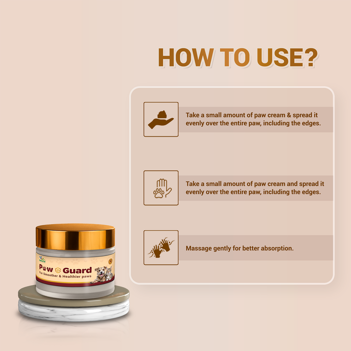 Pet Natural Remedies Paw Guard Healing Balm For Dogs and Cats