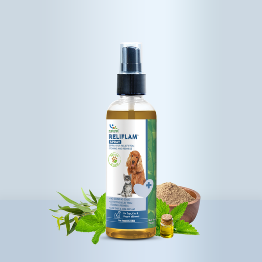 Pet Natural Remedies Reliflam Itch and Relief For Dogs and Cats - 75ml
