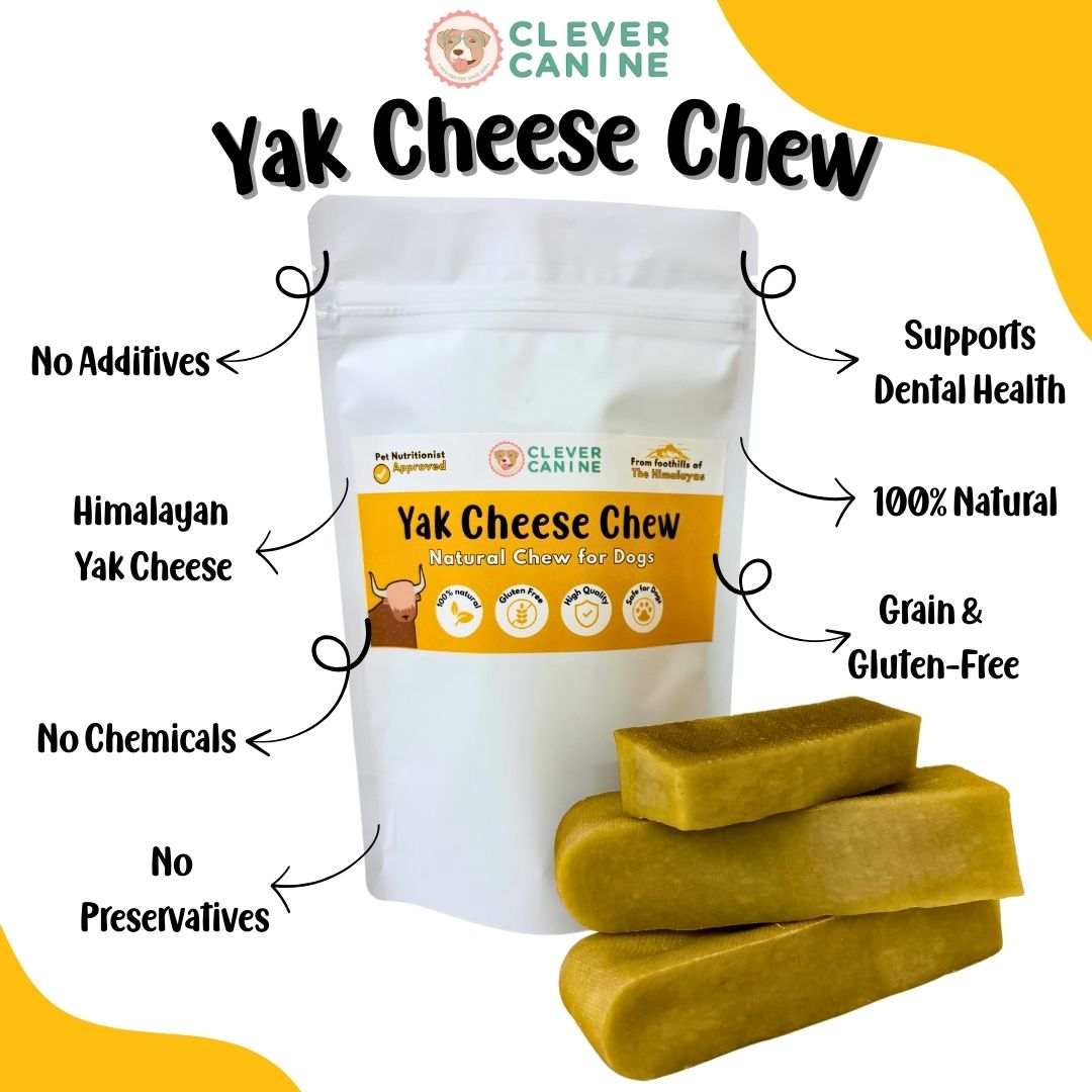 Clever Canine Yak Cheese Chew for Dogs